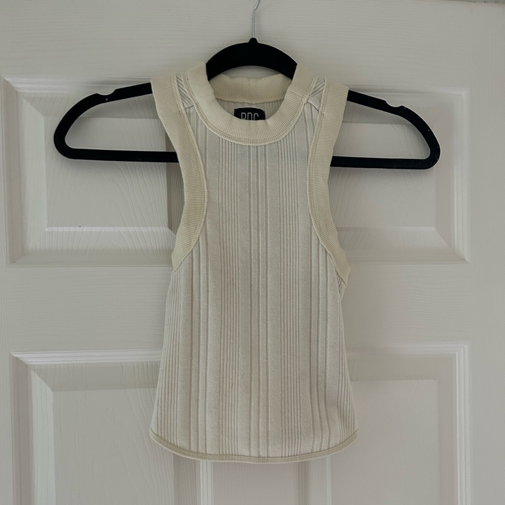 UO Ribbed Cream Tank